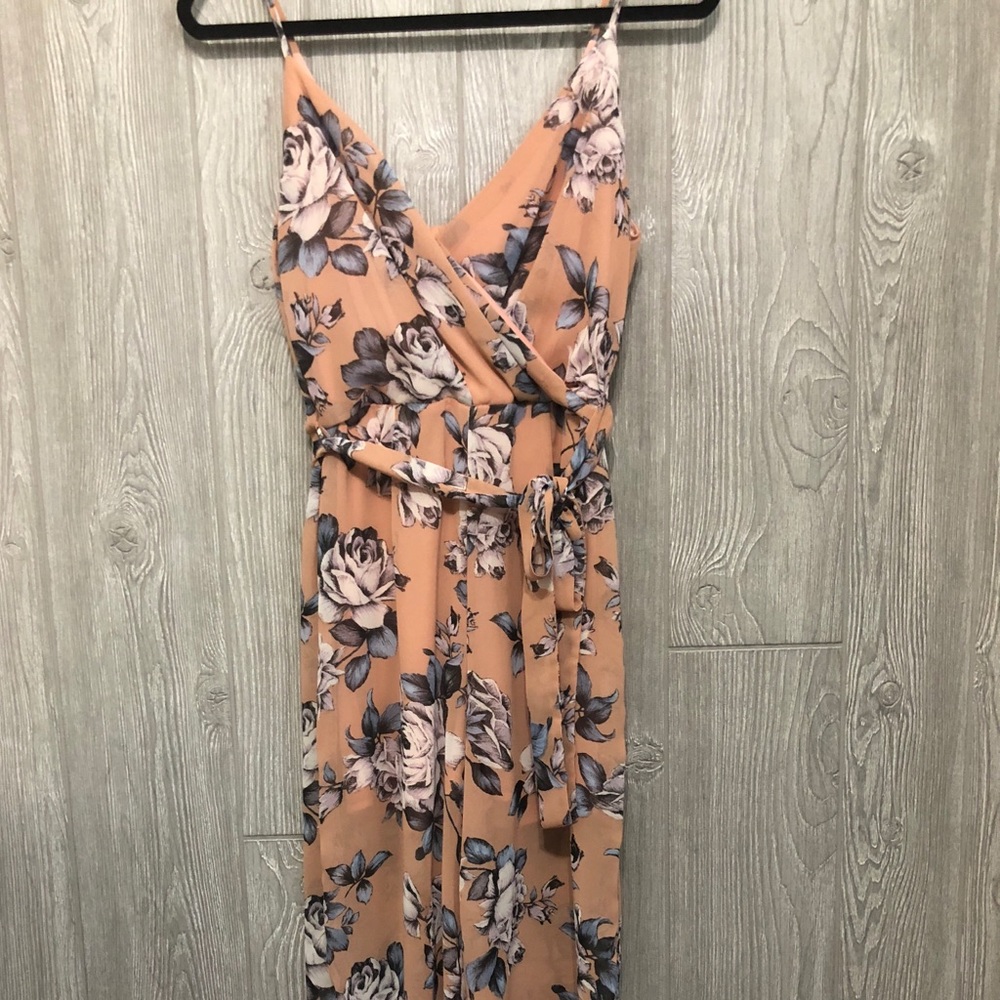 Floral Capri Length Romper